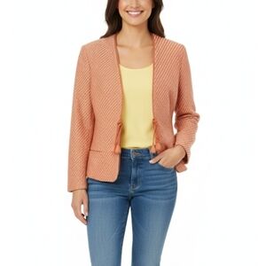 Carlisle orange  wool blend blazer size 10
